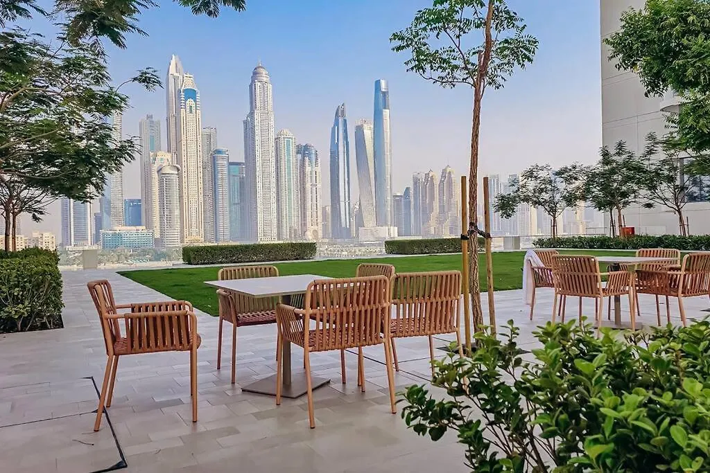 Cozy 1Br With Private Beach & Canal View Дубай 0*,