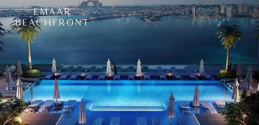 Apartament Private Beach & Canal View-Top Location-Pool-Gym Dubaj